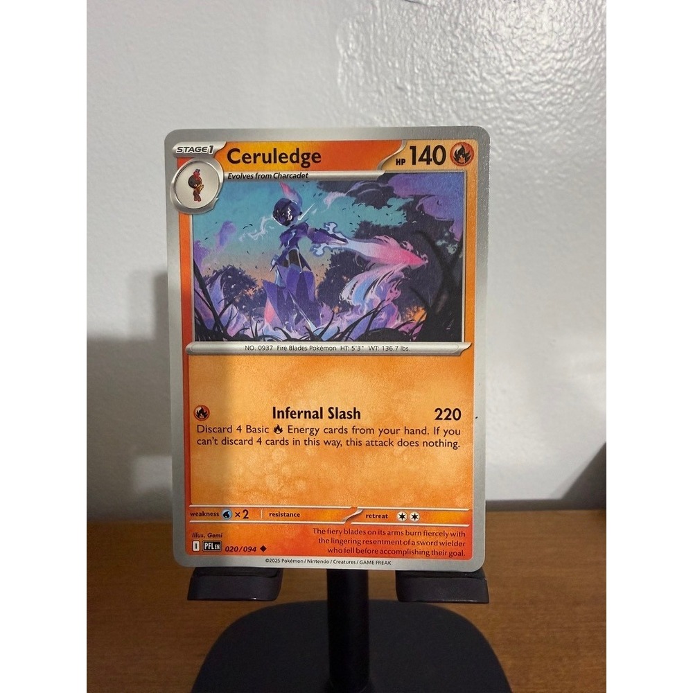 Pokemon Ceruledge 020/094 Primal Forces PFL EN Rare Fire Card Scarlet Violet